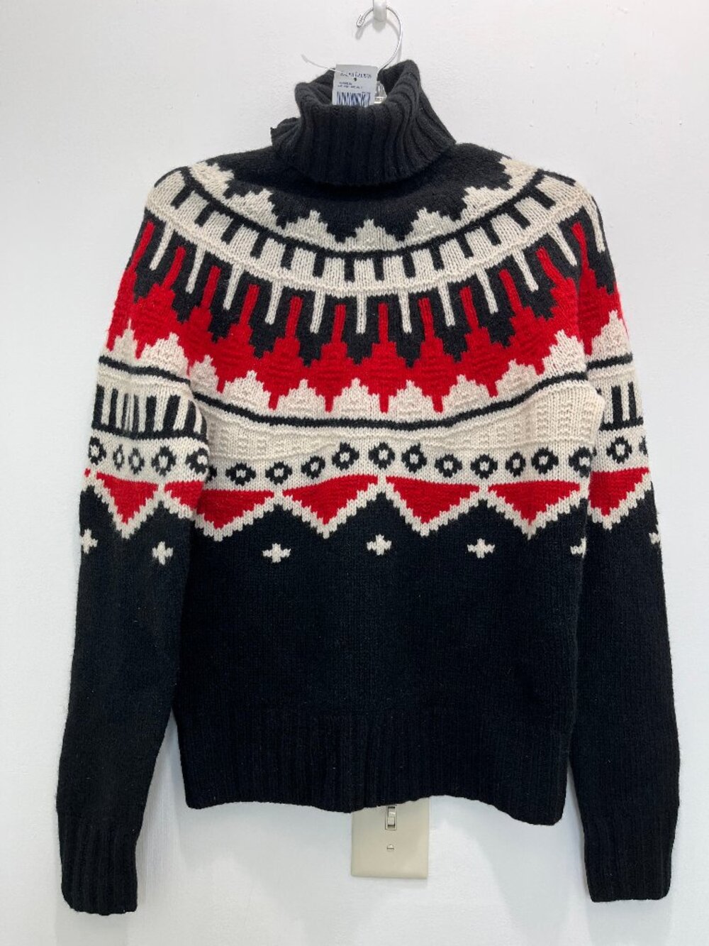 RALPH LAUREN Womens Turtleneck Sweater L Hand Knit New
